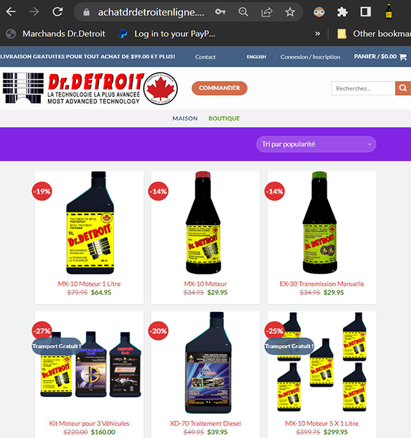 online sales